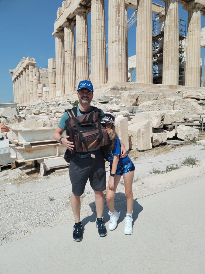 In vacanza in Grecia, all'Acropoli