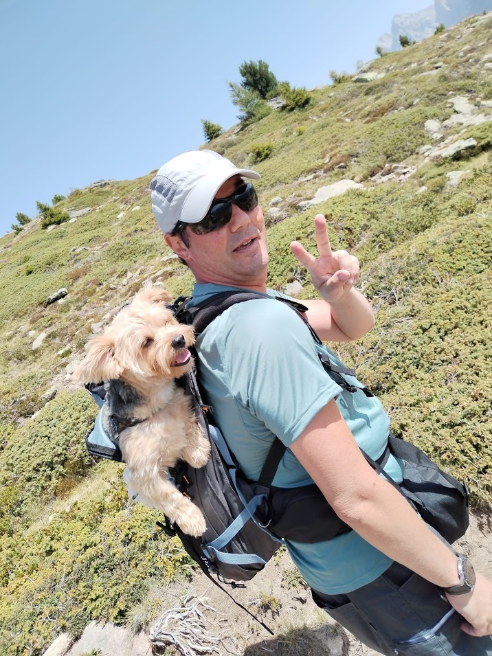 In Val Gardena con Francy nello zaino